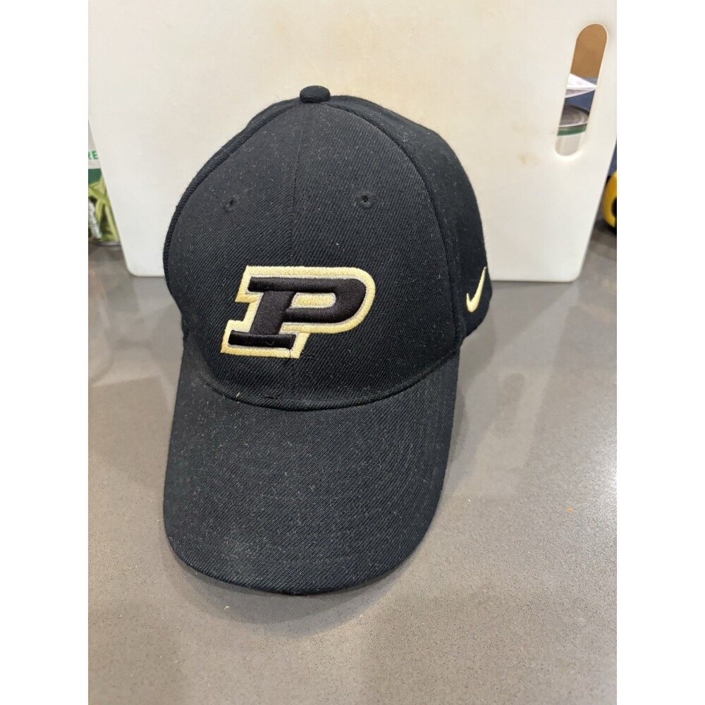 Purdue Boilermakers Nike Team Hat Baseball Cap Adjustable Acrylic Wool Blend